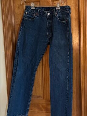 Levi’s Men's Dark Blue Straight-Leg Jeans